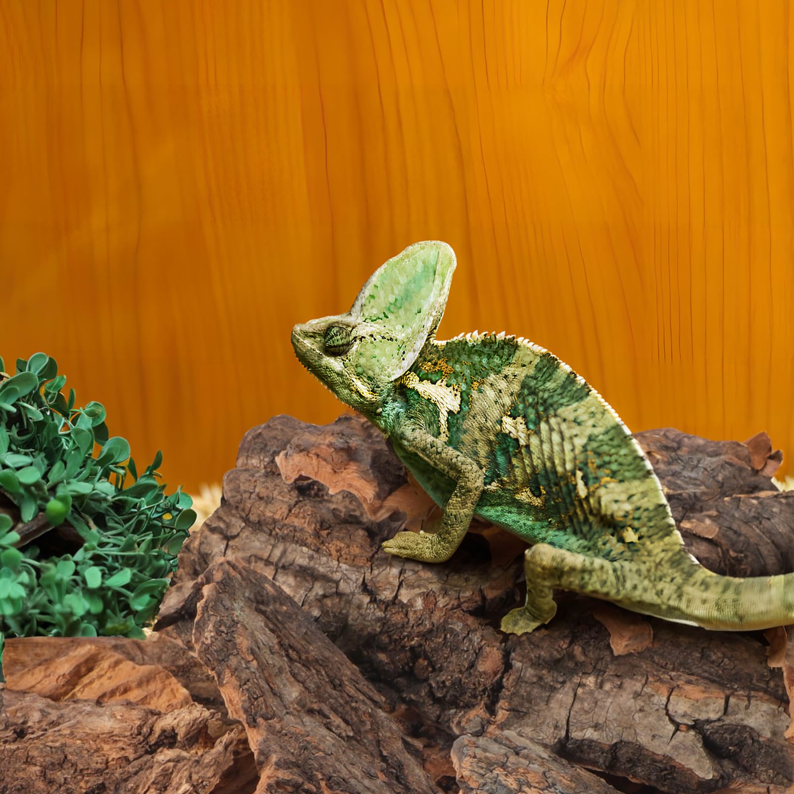 SHINEOFI Accesorios para Acuarios 14pc Lecho De Corteza Decoración De Terrario Pequeño Refugio para Reptiles 8-14cm