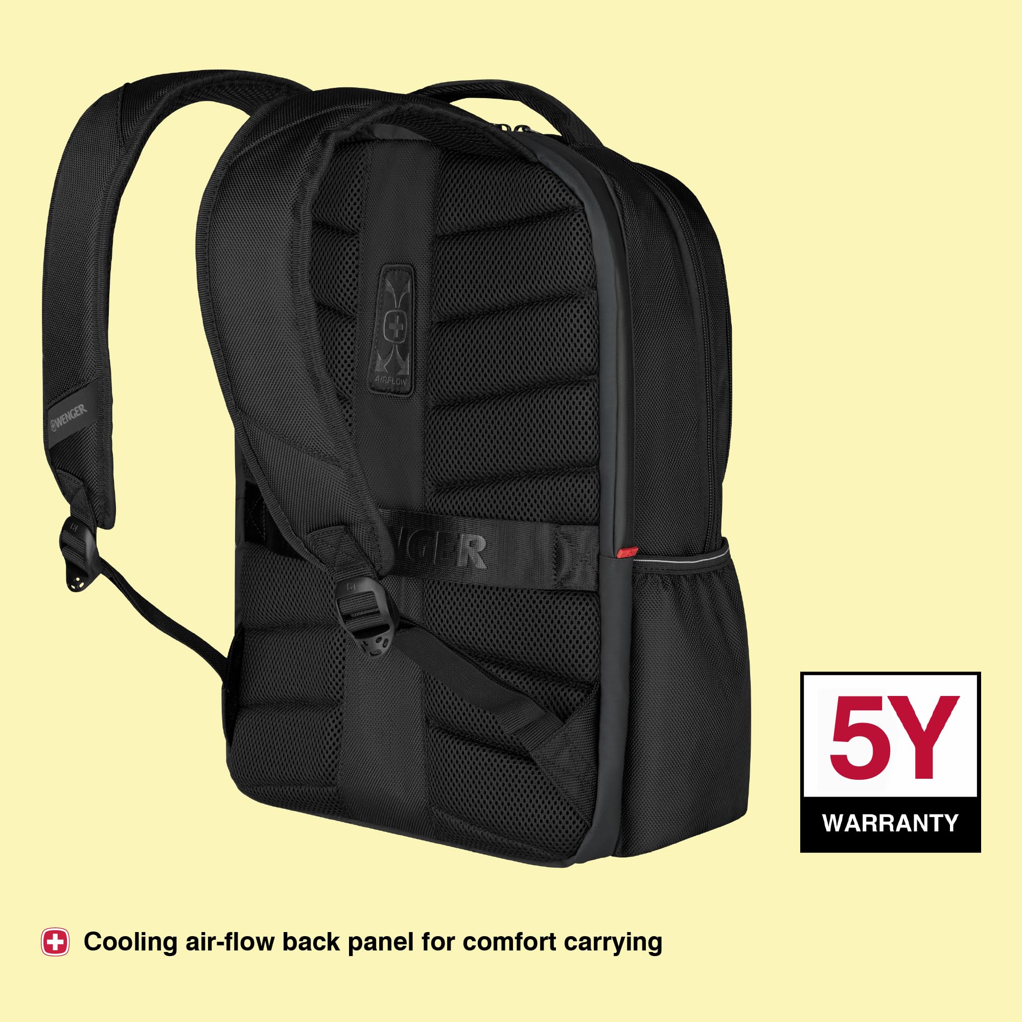 WENGER Laptop-Rucksack mit Tabletfach, Notebook, Tablet bis 10 Zoll, Organizer, Damen Herren, Büro Business-Reisen Uni