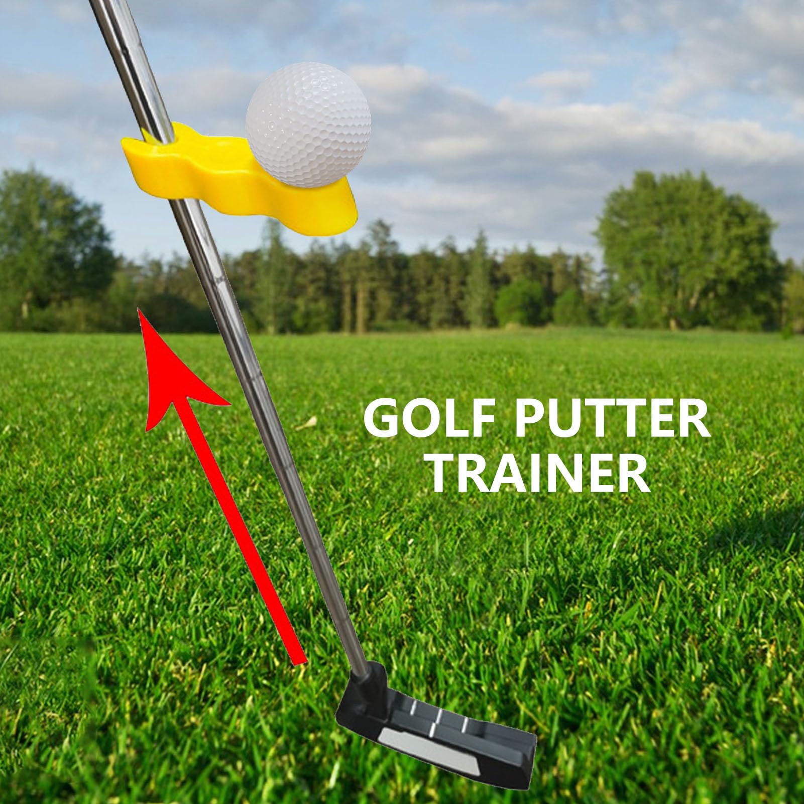 Golf-Putt-Trainer, Golf-Putter-Balancer, Golf-Putter-Haltungskorrektur, tragbares Golf-Balance-Werkzeug, Trainingsgerät für Golfer