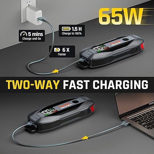 Miniatura 6 de Fanttik V8 Mate - Aspiradora de coche y arrancador T8 APEX de 2000 amperios