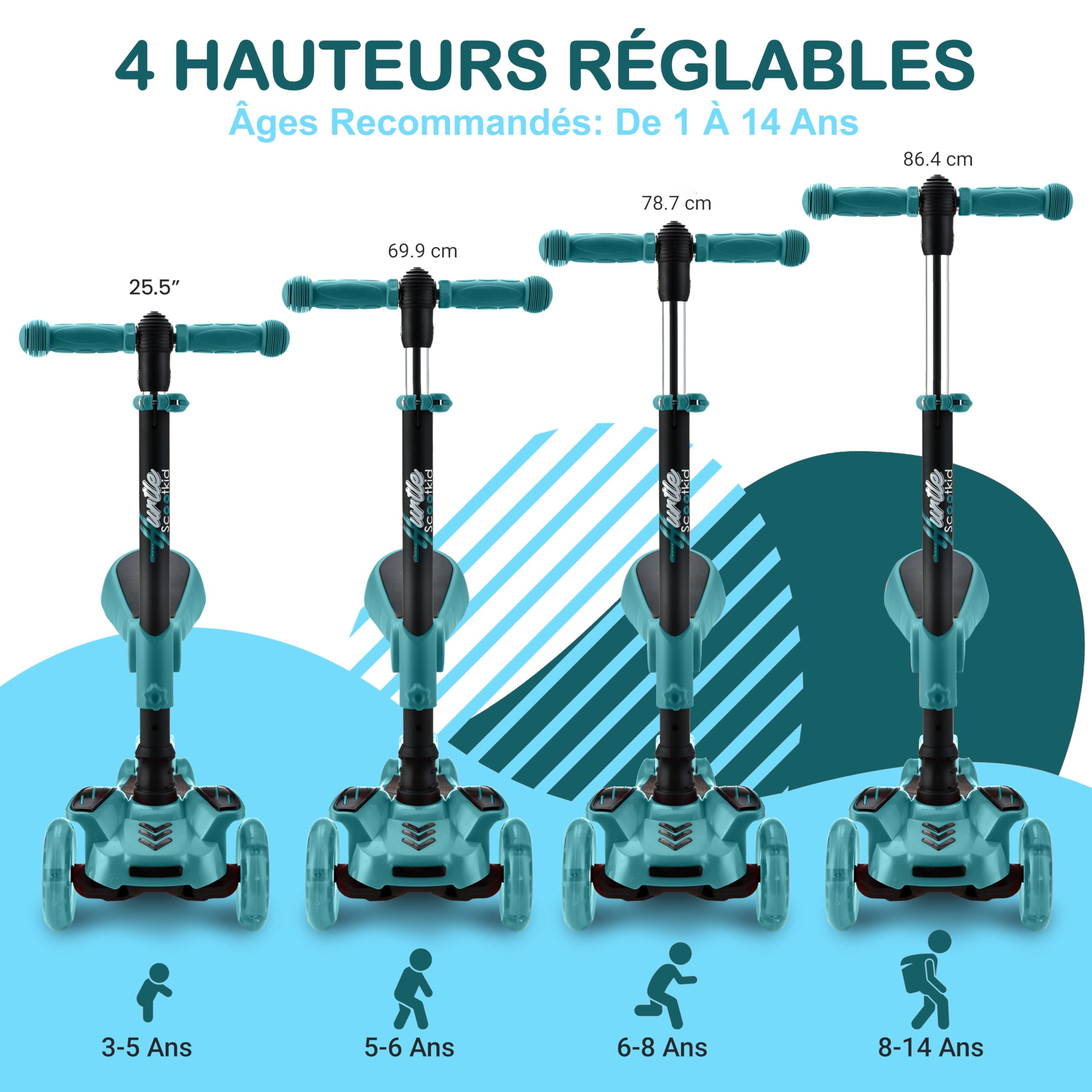 LUMI RIDE Kinderstep 2 Wielen, Scooter Voor Kinderen Vanaf 3 Jaar Led 7 Kleuren 20 Programmas 3 Niveaus Stuurverstelling Voetrem Afneembare Handvatten Fuchsia 315668 LUMI RIDE Kinderstep 2 Wielen, Scooter Voor Kinderen Vanaf 3 Jaar Led 7 Kleuren 20 Programmas 3 Niveaus Stuurverstelling Voetrem Afneembare Handvatten Fuchsia 315668