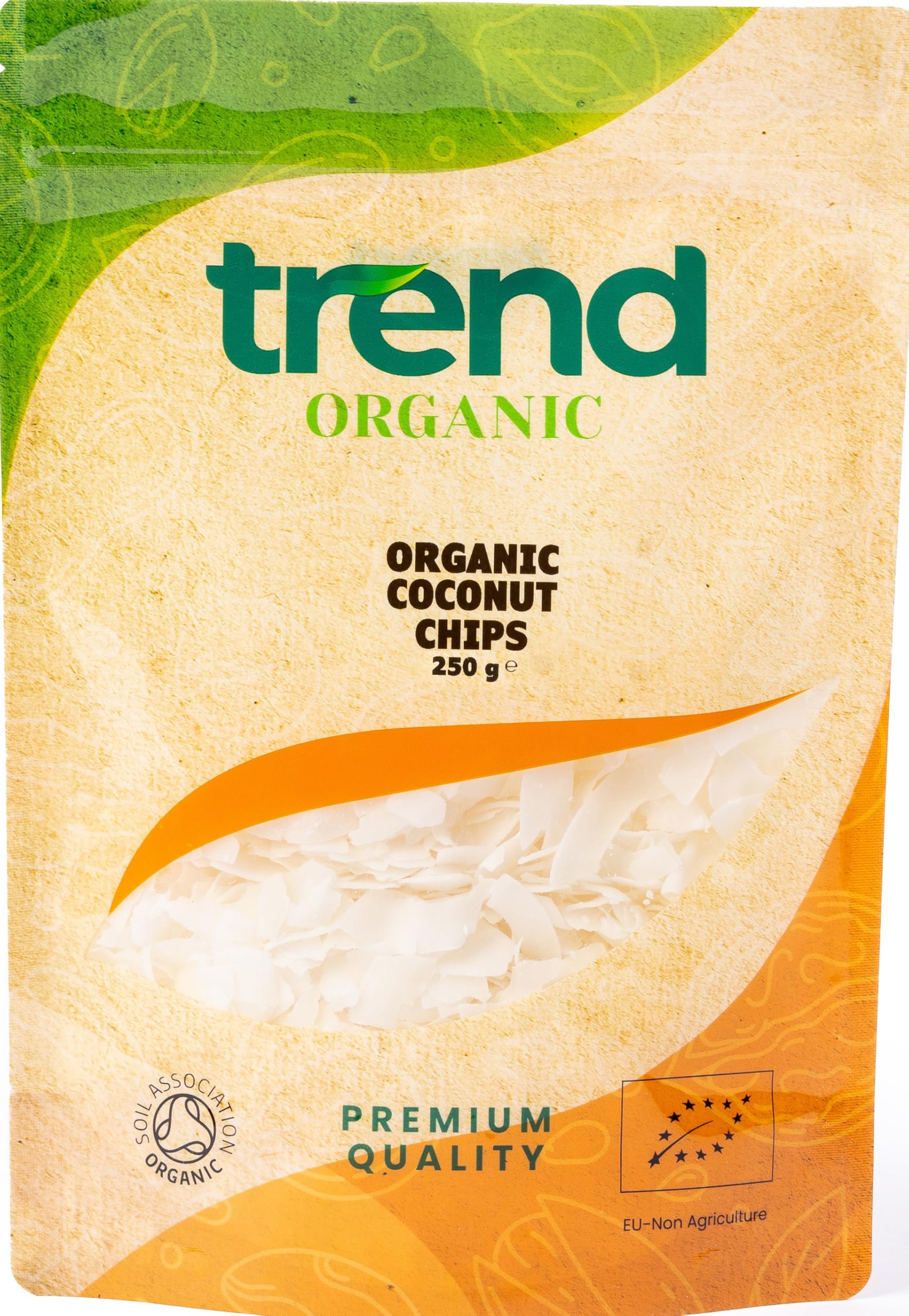 – Trend Organic Coconut Chips, 250g-Crispy Blis, Perfect for Snacking, and Culinary Creations with its Tropical Taste, Rich in Fibre, Certified Organic, Vegan, Non-GMO, No Additives No Preservatives