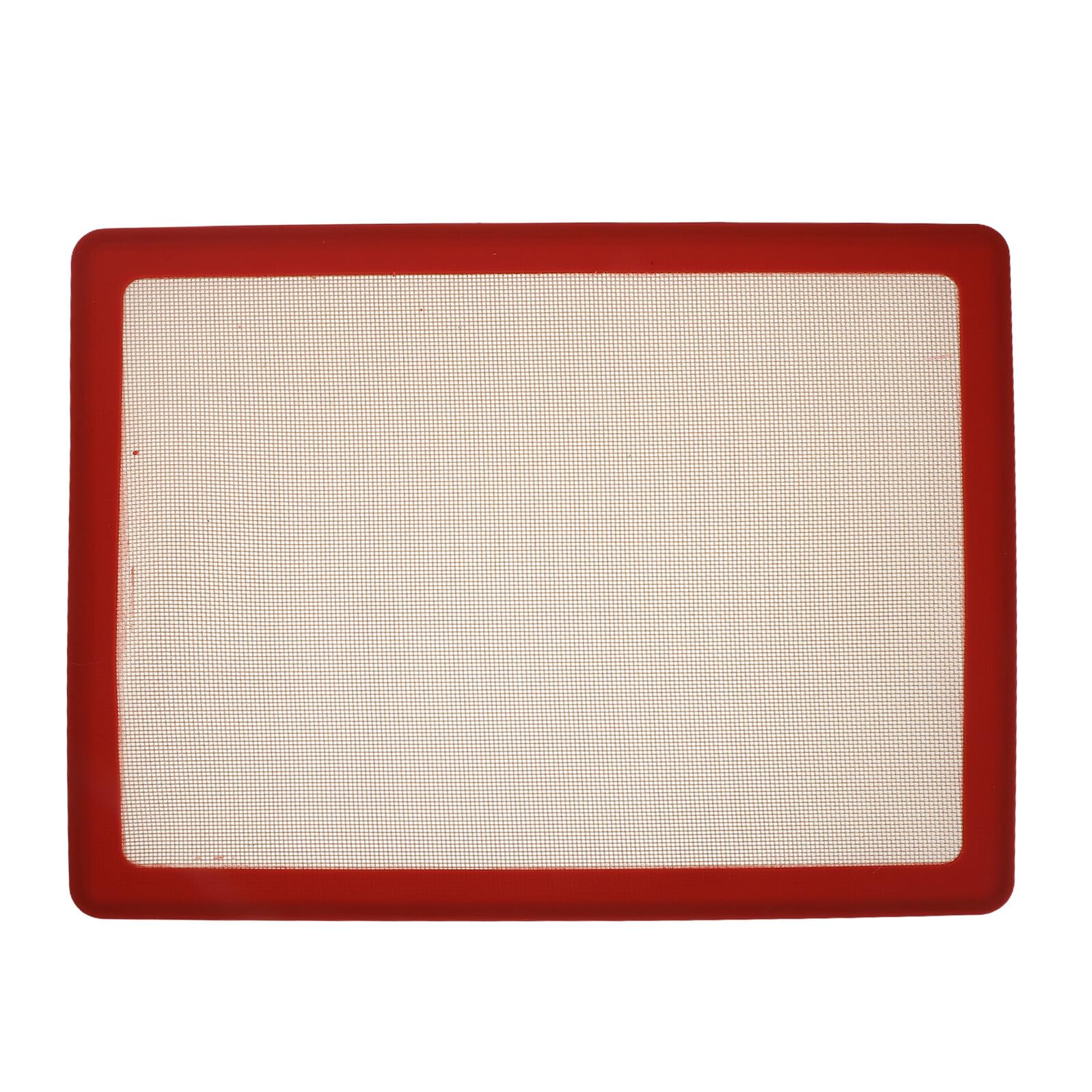 Tapete de Silicona para Hornear Rojo Hierro, Flexible y Resistente | Uso en Horno y Cocina Diaria, Acabado Antiadherente para Masa, Pasteles y Pan