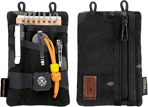 VIPERADE VE1 Organizador de bolsillo, bolsa EDC para hombres, organizador de almacenamiento EDC, equipo EDC, bolsa de bolsillo multiherramienta para