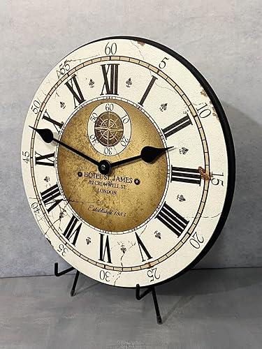 Miniatura 2 de Hotel St. James - Reloj de pared Mecanismo de cuarzo ultra silencioso Hecho a mano en Estados Unidos hermoso color nítido duradero Viene en 8
