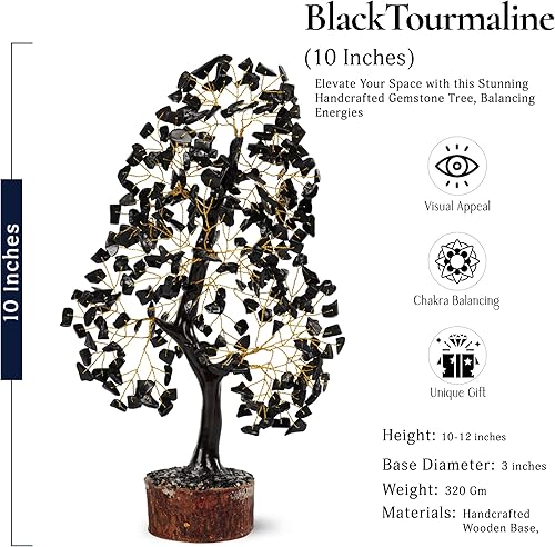 Miniatura 2 de Turmalina negra - Árbol de chakras, cristal natural de turmalina negra premium, cristal de cuarzo negro - cristal de turmalina,
