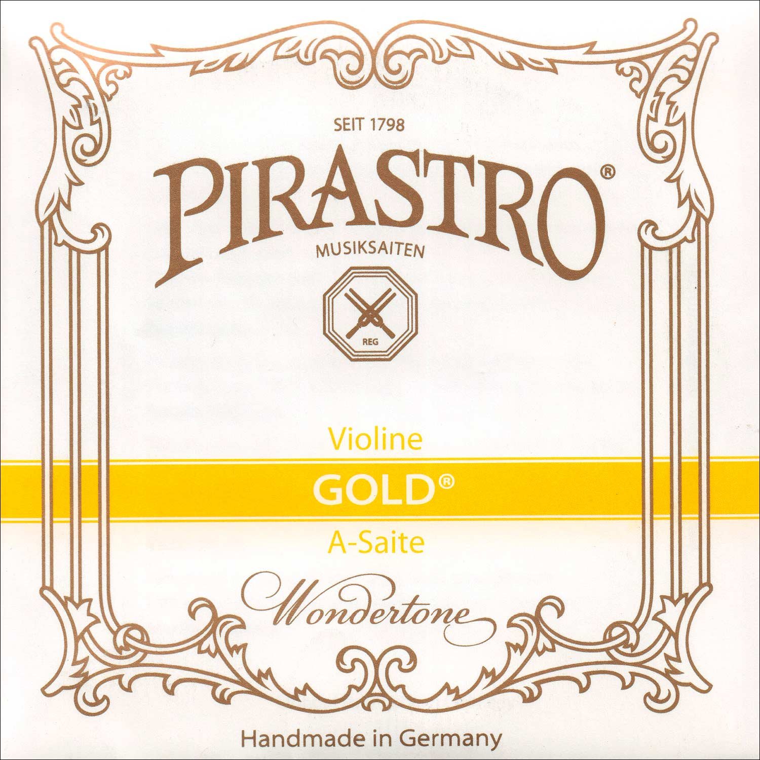 PirastroGold Label 4/4 Violin A String - Medium - Aluminum/Gut