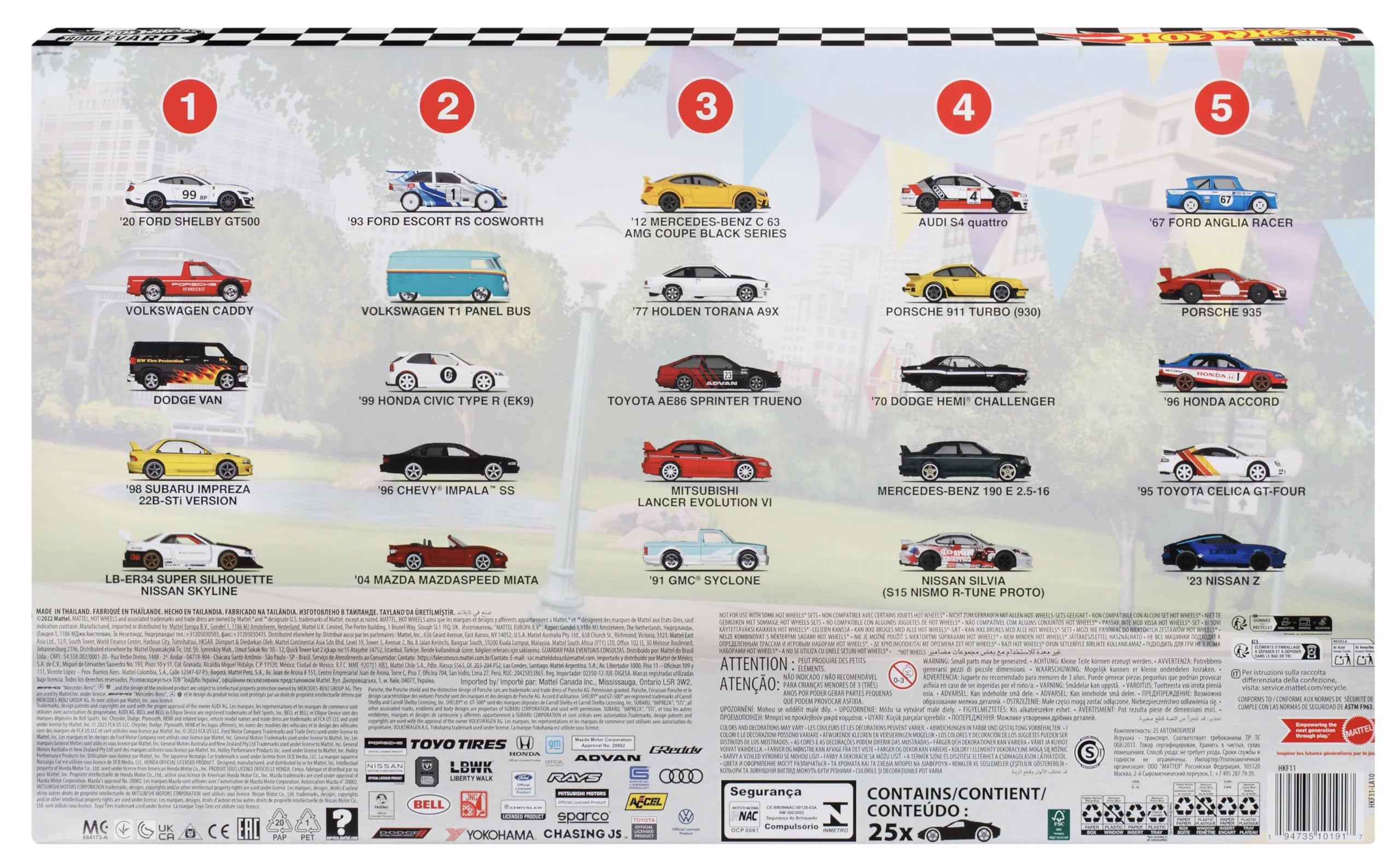 HOT WHEELS PREMIUM 2023 Boulevard Mix P Shelby Subaru Skyline Set 66-70