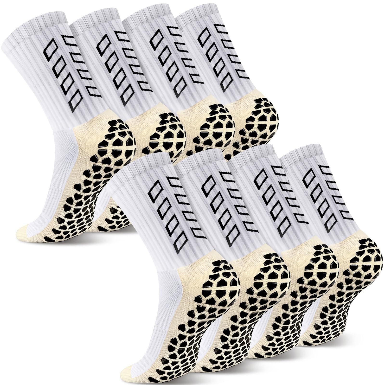 ENONEO Calze Calcio Antiscivolo Uomo 37-45 Calze Antiscivolo Calcio Anti Vesciche Addensare Cotone Calzini Sportivi Donna Traspirante Calzini Grip Calcio per Ciclismo Trekking