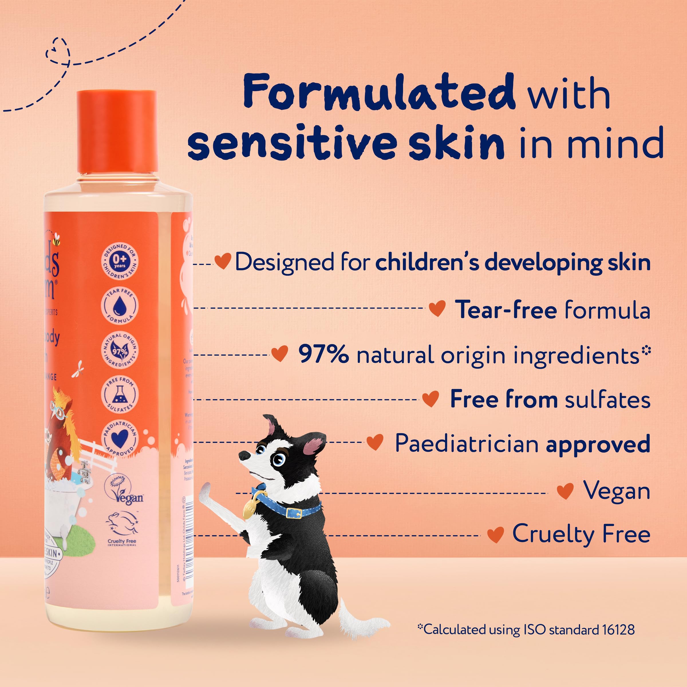 Childs Farm Kids Hair & Body Wash, Sweet Orange | Tear-free, Gently Cleanses | Suitable for Dry, Sensitive Skin, 250ml — view 7
