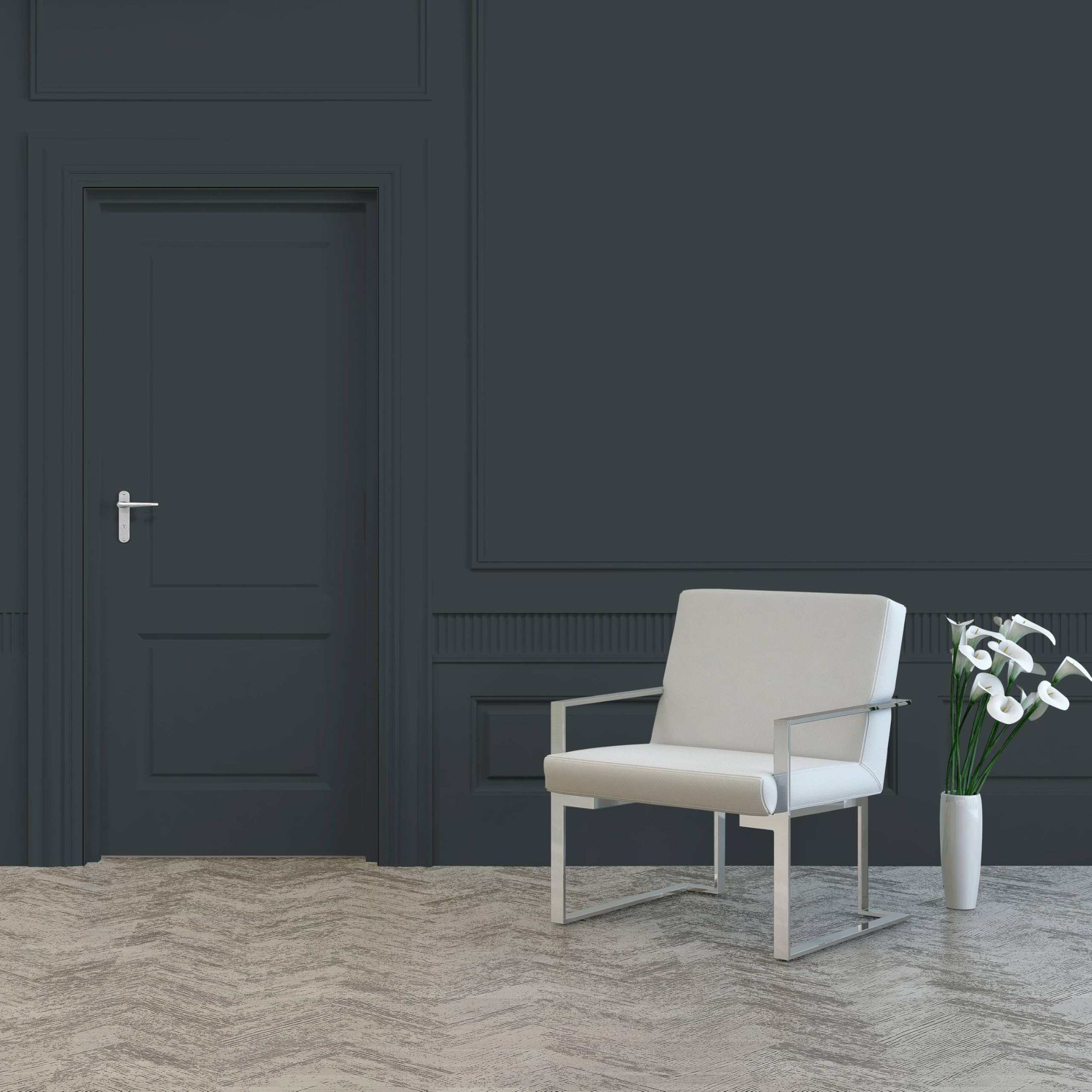 RIPOLIN - Peinture Laque Glycéro Intérieure/Extérieure - Boiseries et Structures Métalliques - Résistance Accrue - Durabilité Remarquable - Gris Anthracite Ral 7016 - Satin - 0,5L