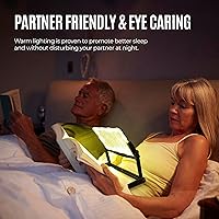 Vista 5 de MAGNIPROS Patented 5X Large LED Page Magnifier with Detachable Stand Eye Caring 3 Color Light Modes & Anti-Glare Lens to Reduce Eye Strain-Ideal