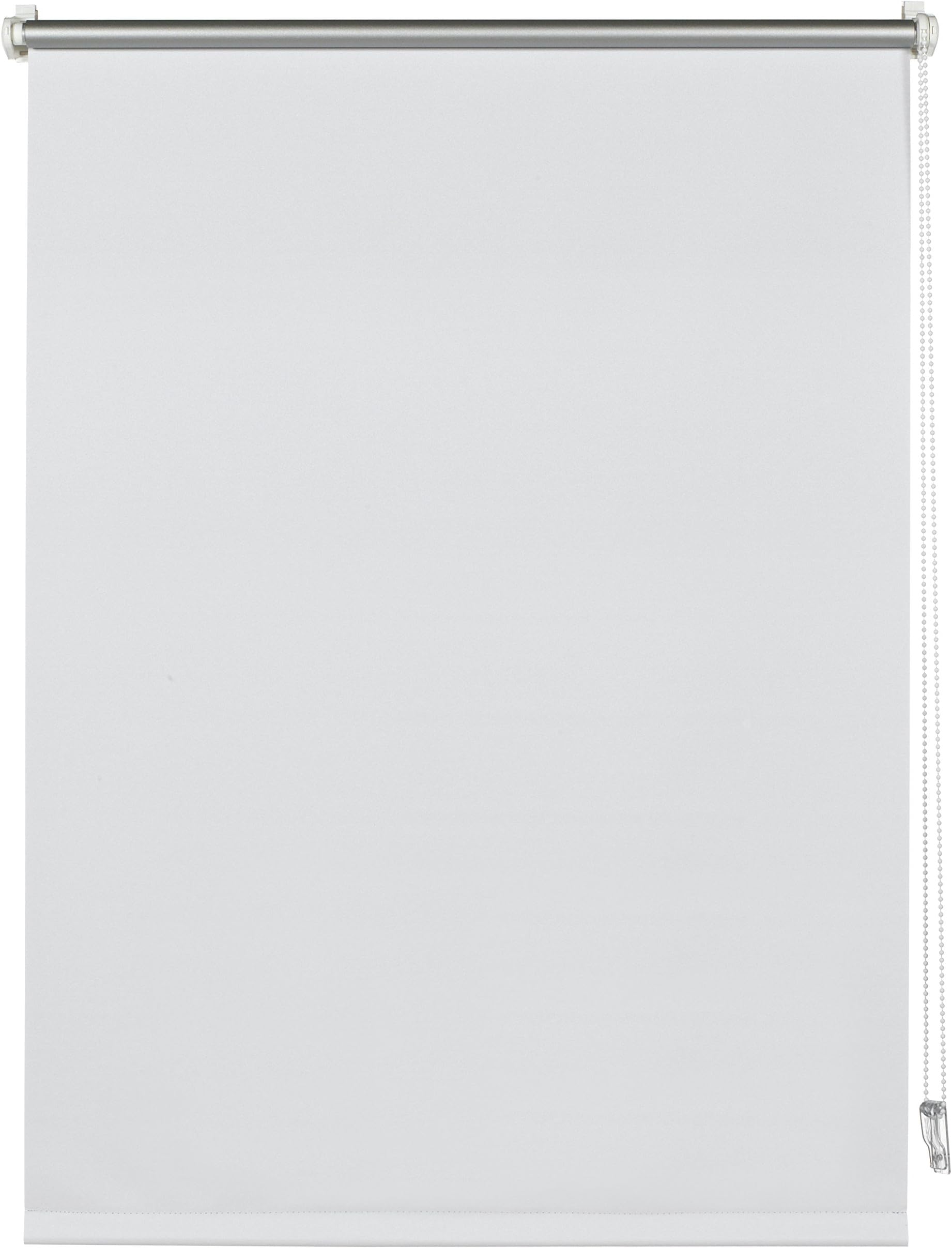 Deco CompanyRoller blind with thermal backing for clamping, blackout blind without drilling, maximum light reflection, heat protection, energy saving, white, 60 x 150 cm (WxH)