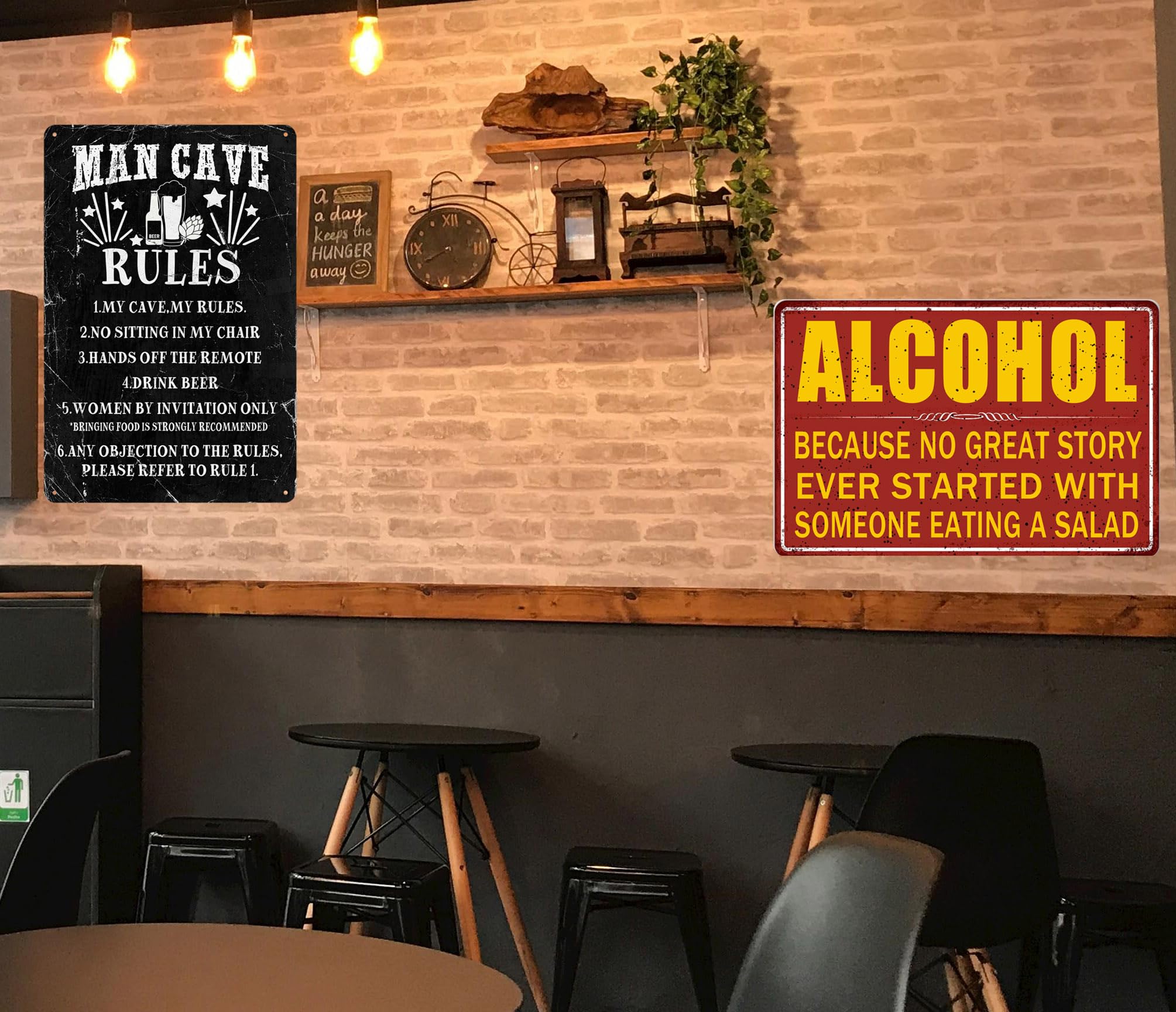 Garage Man Cave Sign Man Cave Metal Tin Sign – Vintage Pub Wall Art For ...
