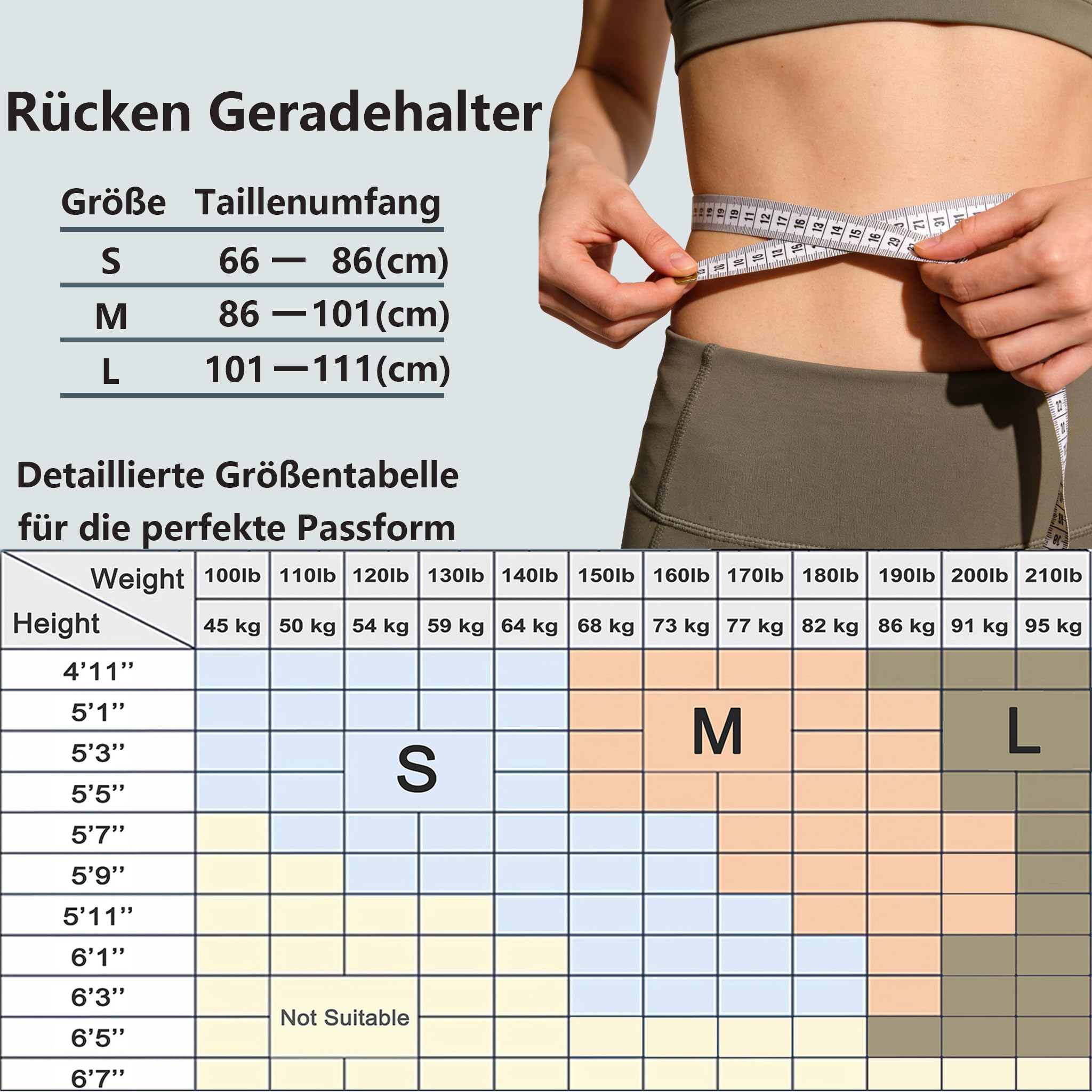Rücken Geradehalter für Damen und Herren, Verstellbarer Haltungstrainer zur Haltungskorrektur, Kreuzriemen-Design, Breite Gepolsterte Schultergurte, Atmungsaktiv und Schweißabsorbierend (L)