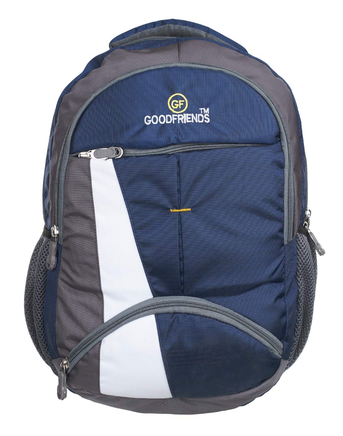 Good Friends Polyester Waterproof Casual Laptop Backpacks with Rain Cover (Blue) (B07KQD652L) Amazon Price History, Amazon Price Tracker