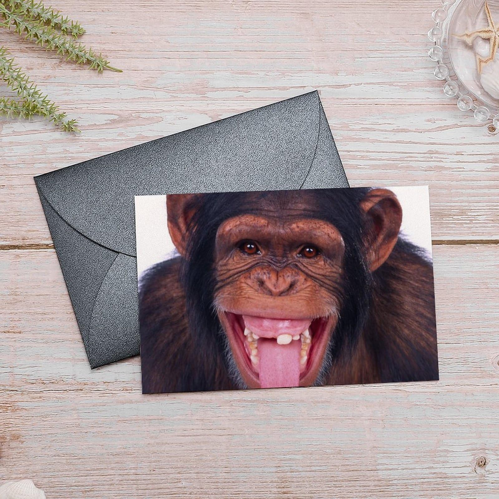Greeting Cards With Envelopes Gorilla Landscape Print Thank
