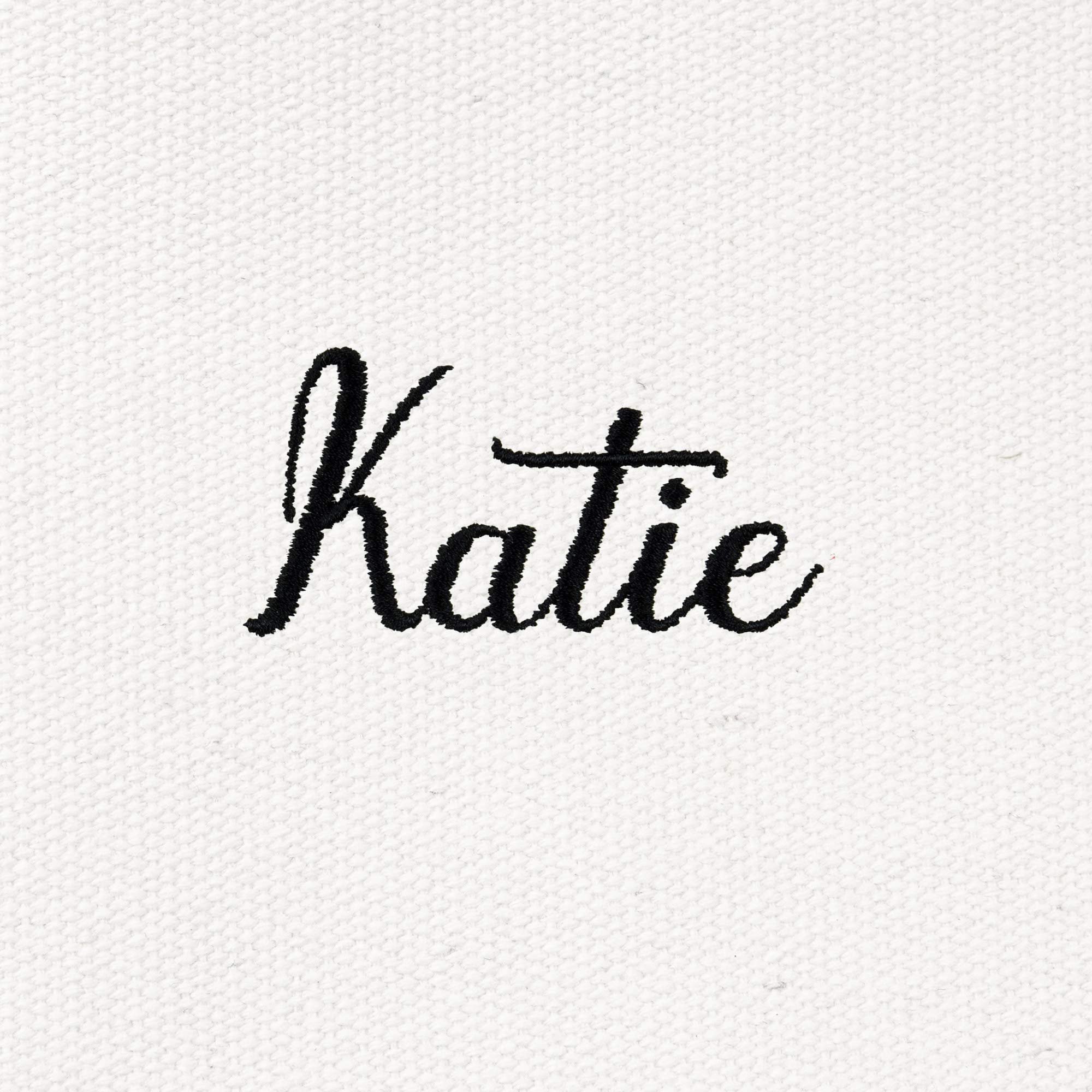 DALIX Womens Custom Names Monogrammed Premium Embroidered Tote Bag Katie