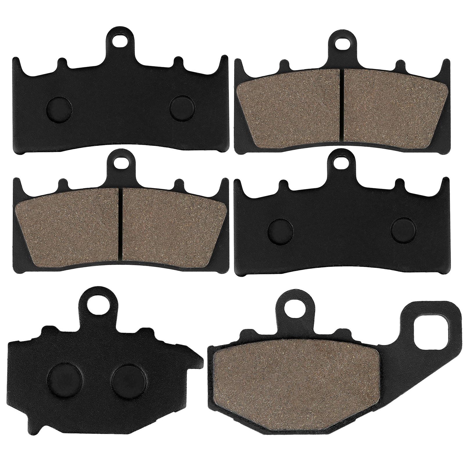 Amazon.com: SOLLON Front and Rear Brake Pads for Kawasaki ZX6R ZX