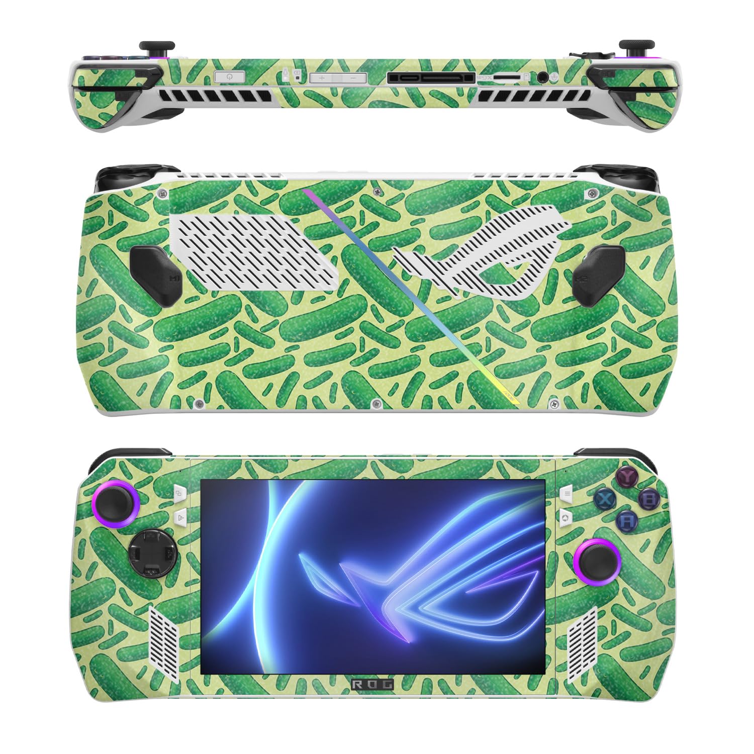 MightySkins Glossy Glitter Skin Compatible with Asus ROG Ally - Pickles | Protective, Durable High-Gloss Glitter Finish | Easy to Apply, Remove, and Change Styles