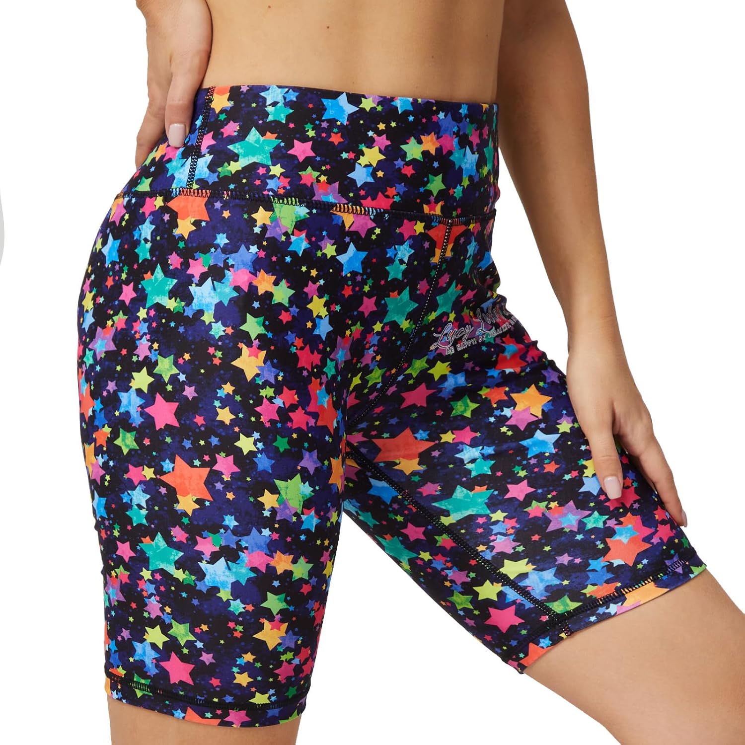 UIUO-UIPEU Workout Biker Shorts for Women Athletic Leggings Running Printed Yoga Shorts - Image 2