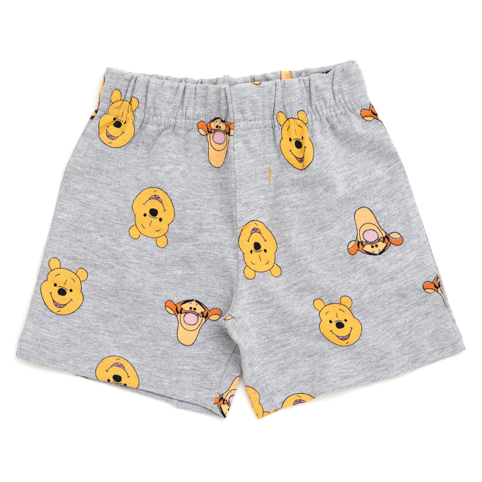 Disney Winnie the Pooh Mickey Mouse Tigger - Conjunto de camiseta y pantalones cortos de rizo francés para bebés y niños pequeños