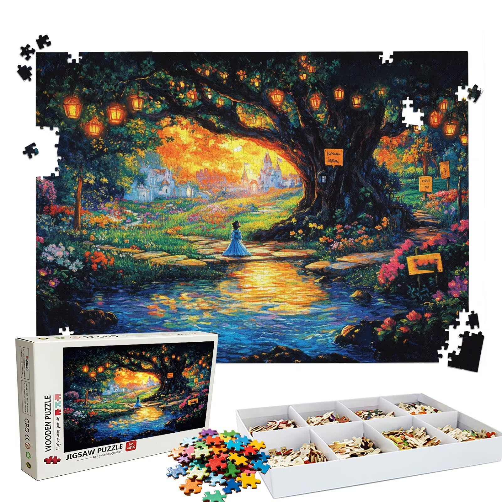 Puzzle astratto Albero(8), Puzzle Adulti 3000 pezzi, Puzzles Legno con Squisita Scatola di Imballaggio, Rompicapo per Esperti con Incastro Perfetto, Stampa Alta Definizione, Regalo per Adulti W3H-684