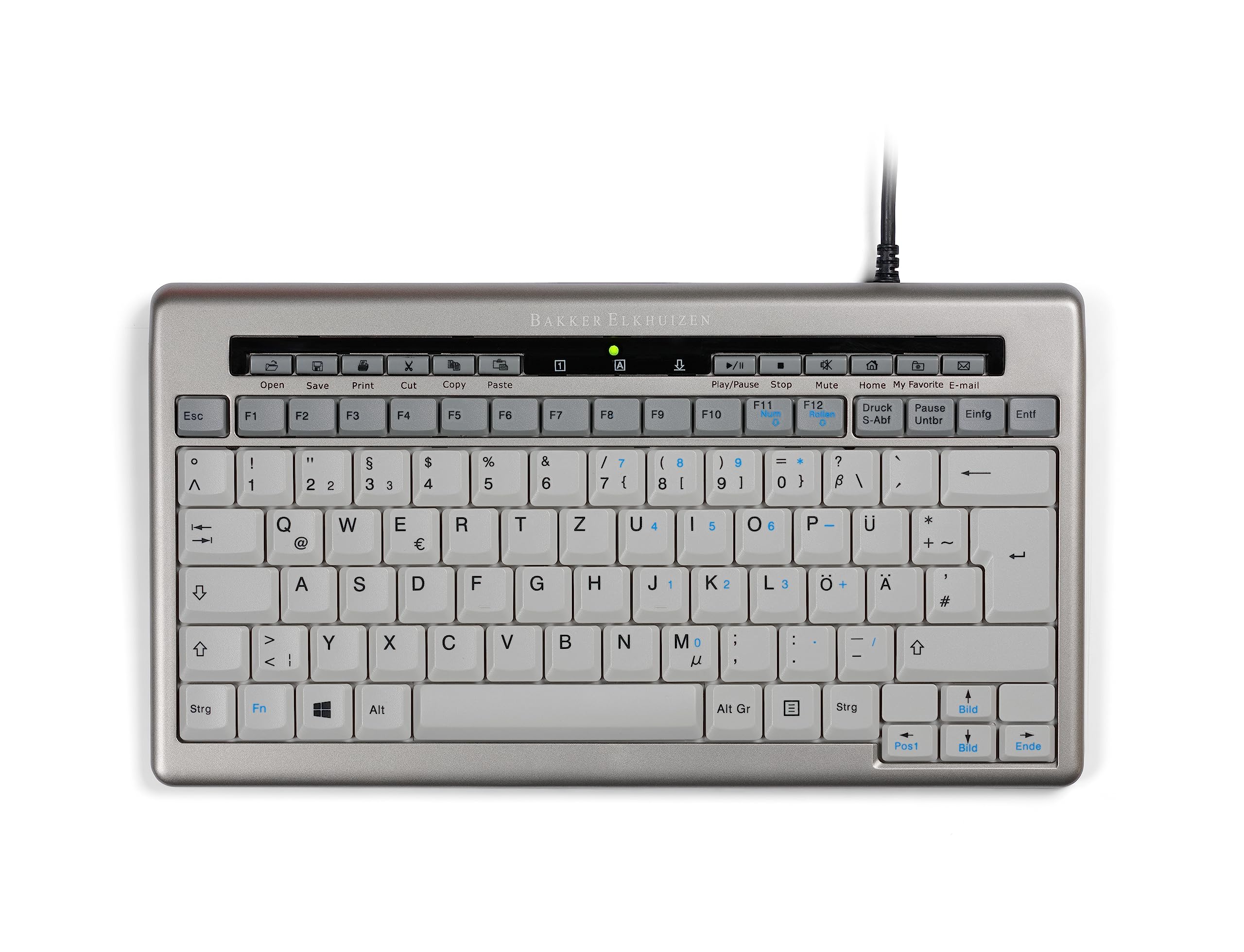 Bakker BNES 840DDE S Board 840 Case Keyboard Silver/Grey: Amazon.de ...