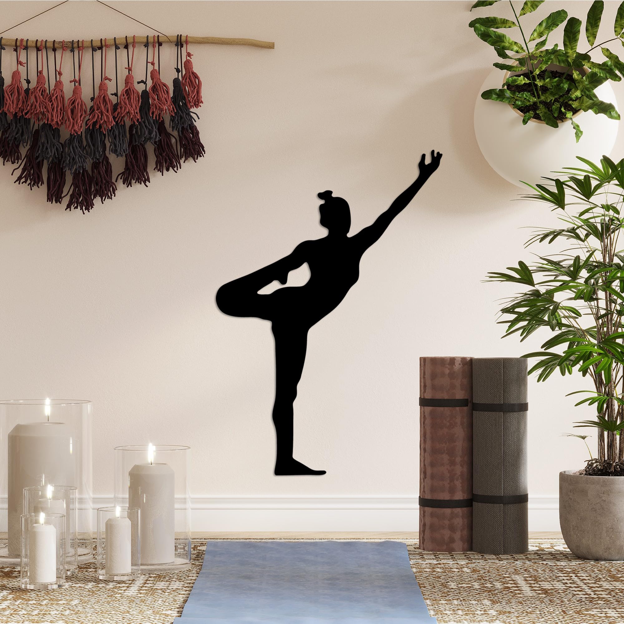 Stylish Black Decorative Metal Wall Accessory, 42 x 60 cm, 100% Metal, 1.5 mm Thickness, Perfect for Modern Home Decor & Unique Wall Art