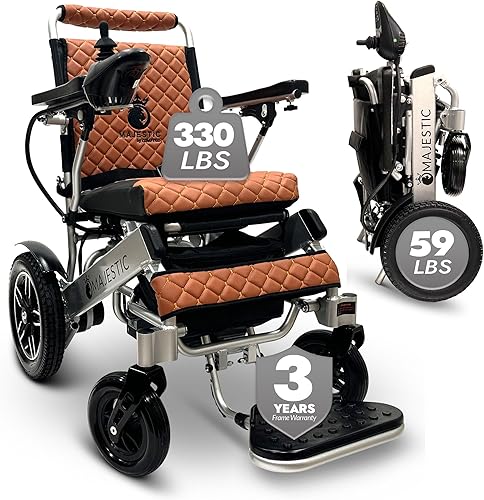 Miniatura 13 de Majestic - Sillas de ruedas eléctricas para adultos, silla de ruedas eléctrica plegable y ligera, silla eléctrica plegable ligera para personas