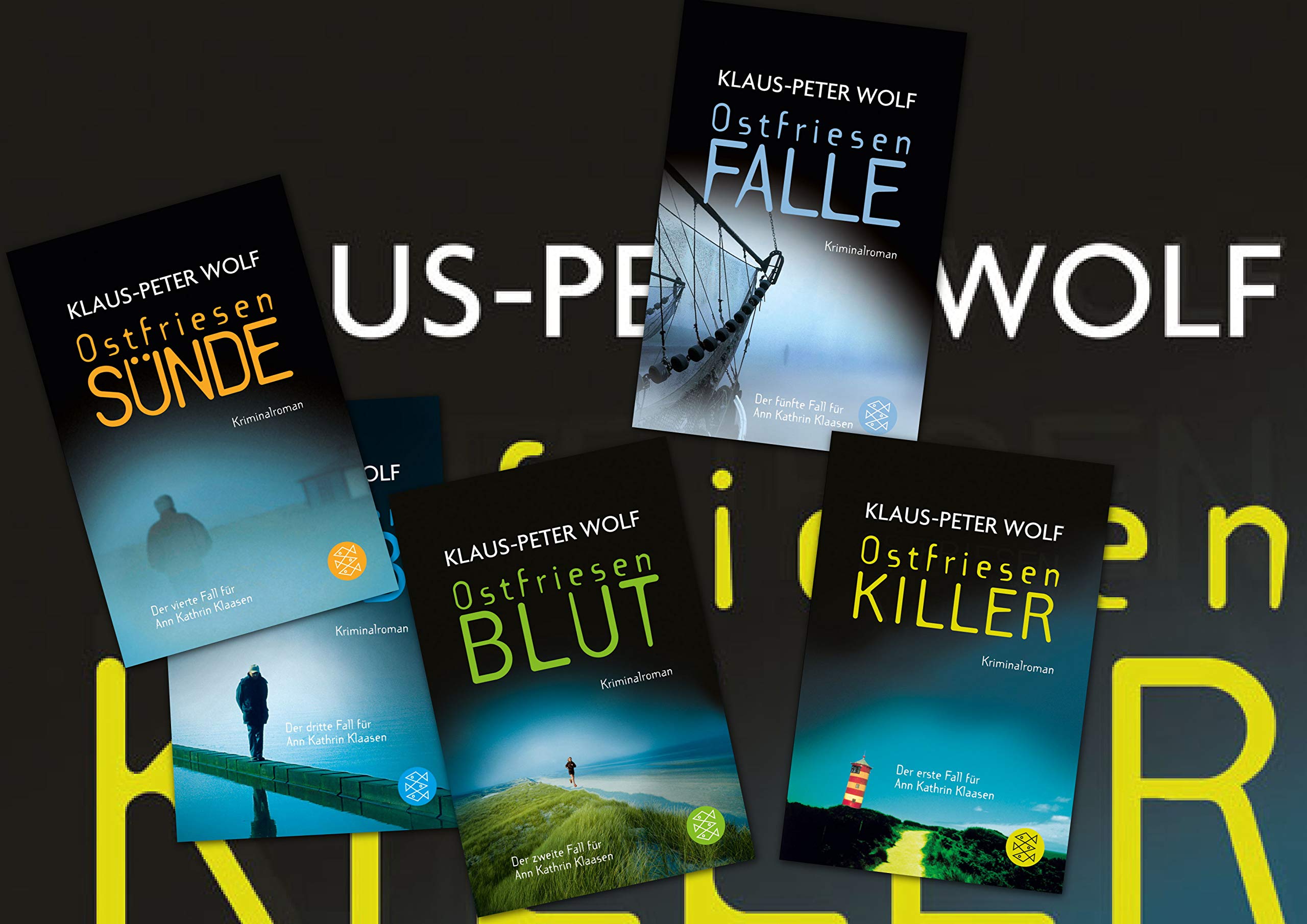 Novelas de Klaus-Peter Wolf estuche de regalo con cinco libros de suspense 2