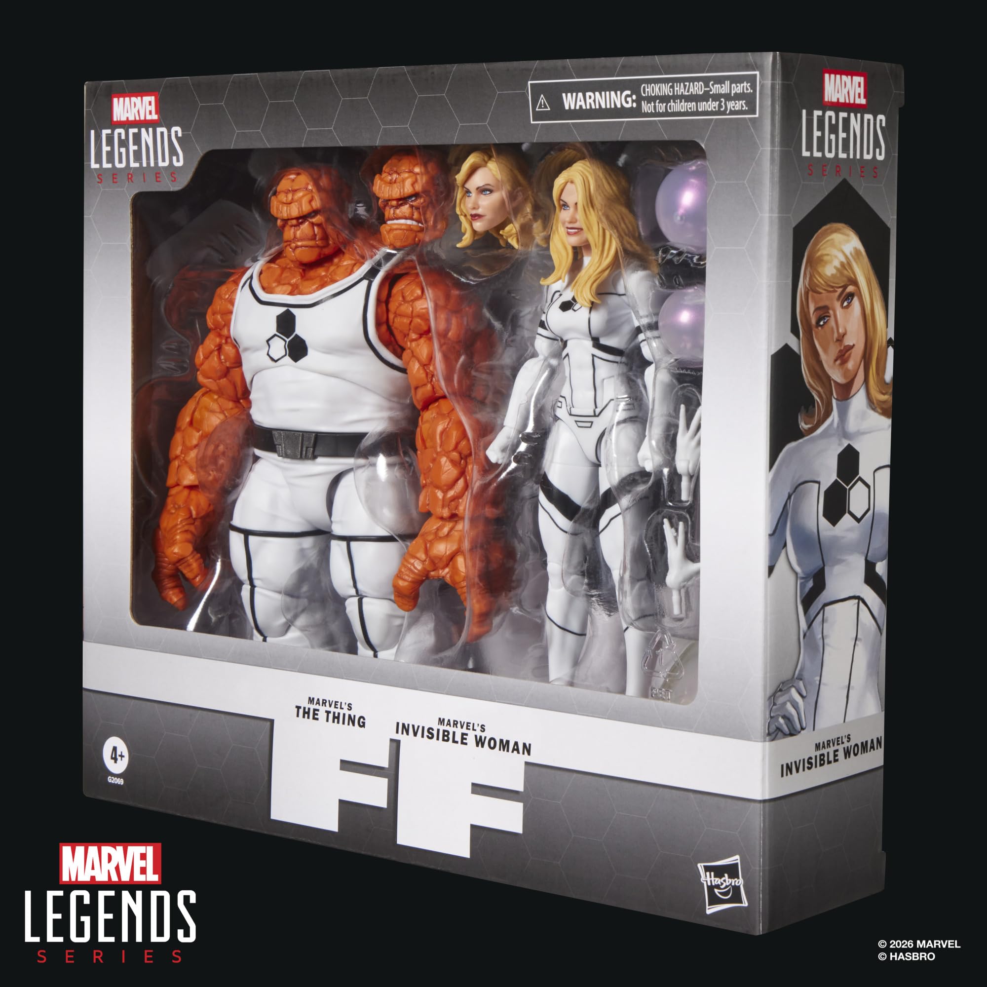 Marvel Legends Series Future Foundation Marvel's The Thing & Marvel's Invisible Woman, 2 von den Fantastic Four Comics inspirierte Action-Figuren zum Sammeln (Skala 15 cm)