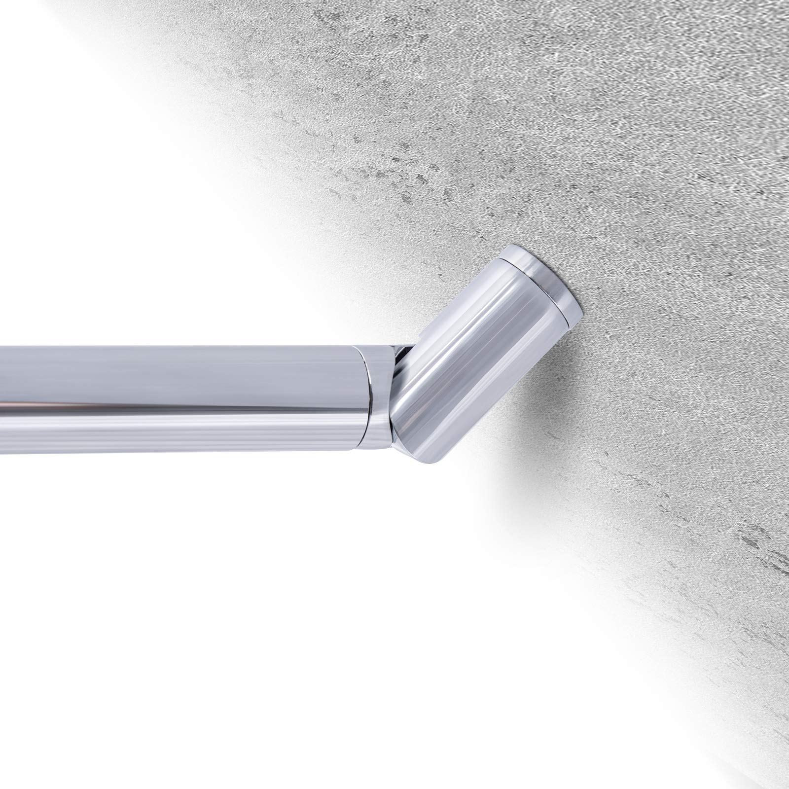 Schulte Stabilisator für Duschwand, 122 cm, Chromoptik, für 5-8 mm Glas | Kürzbar und winkelbar, Haltestange für Glas/Wand Stabilisation, Wandhalterung