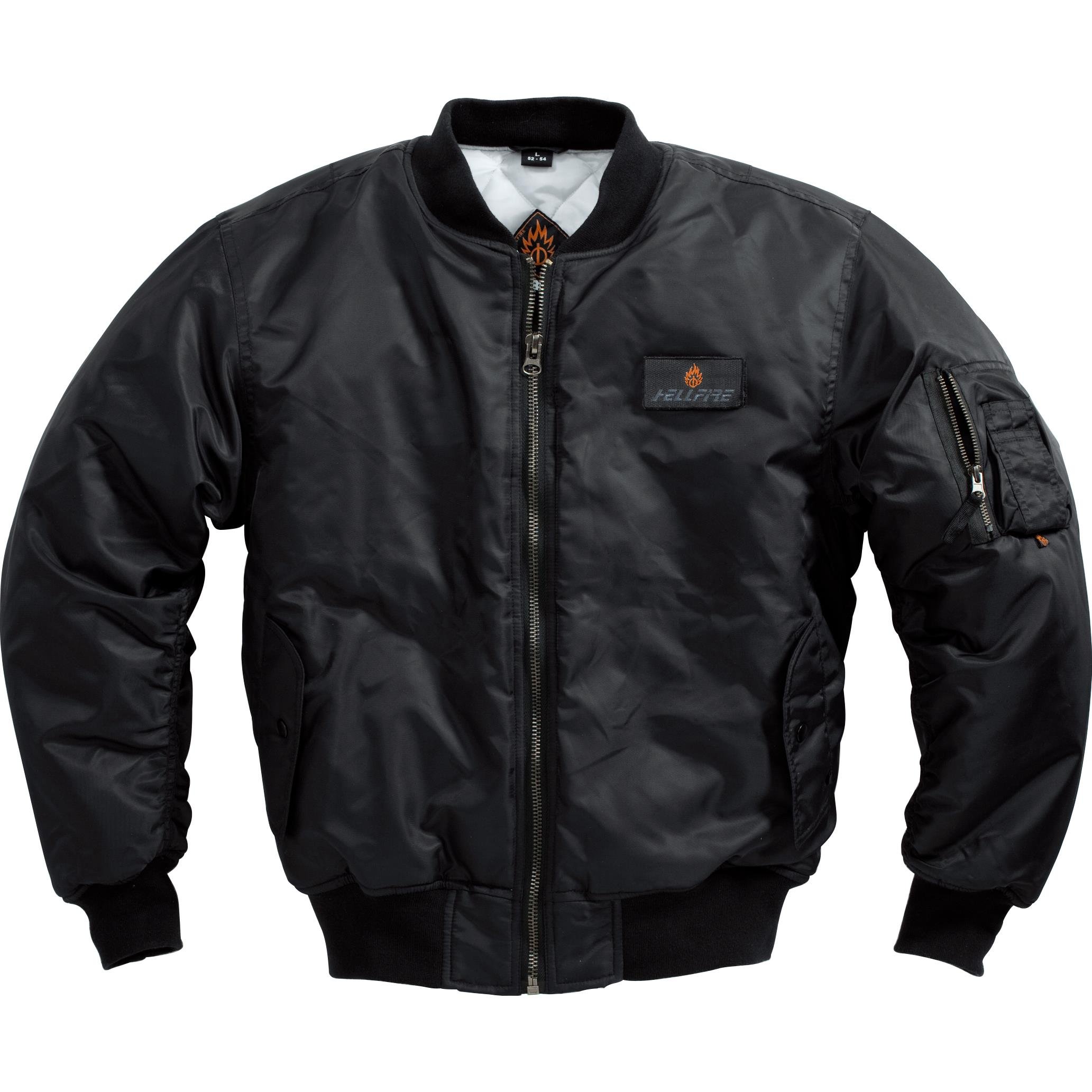 HELLFIRE Stylische Jacke 1.0 - Bomber Stil - 2 Außentaschen - Polyamid
