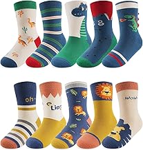 Kyopp Socks Kids Girls and Boys Funny Animals Cotton Socks Crew Socks Winter / Summer 10 Pairs