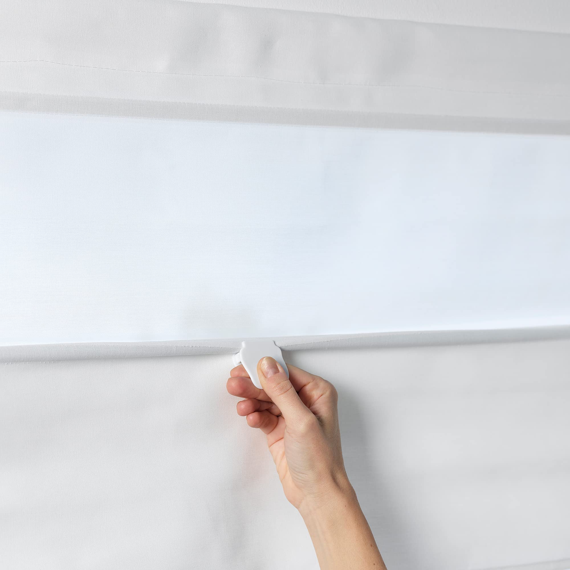 IKEA RINGBLOMMA roleta rzymska, 120 x 160 cm, biała