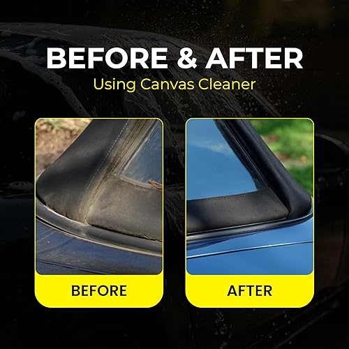 Vista 6 de PROTEX Kit de cuidado superior suave convertible con limpiador de lona e impermeabilizador 1 litro