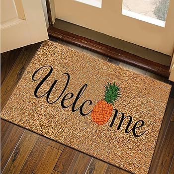 Amazon｜玄関マット 泥落とし 屋外 屋内 洗える WELCOME ウェルカム