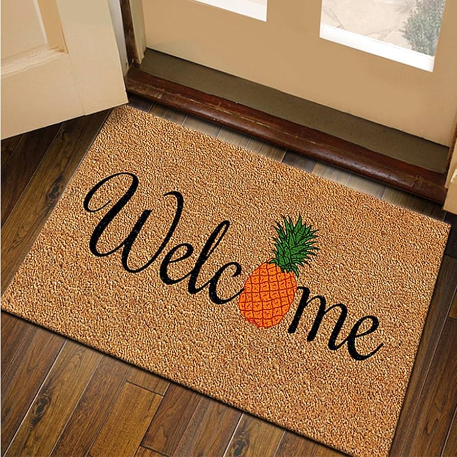 Amazon｜玄関マット 泥落とし 屋外 屋内 洗える WELCOME ウェルカム
