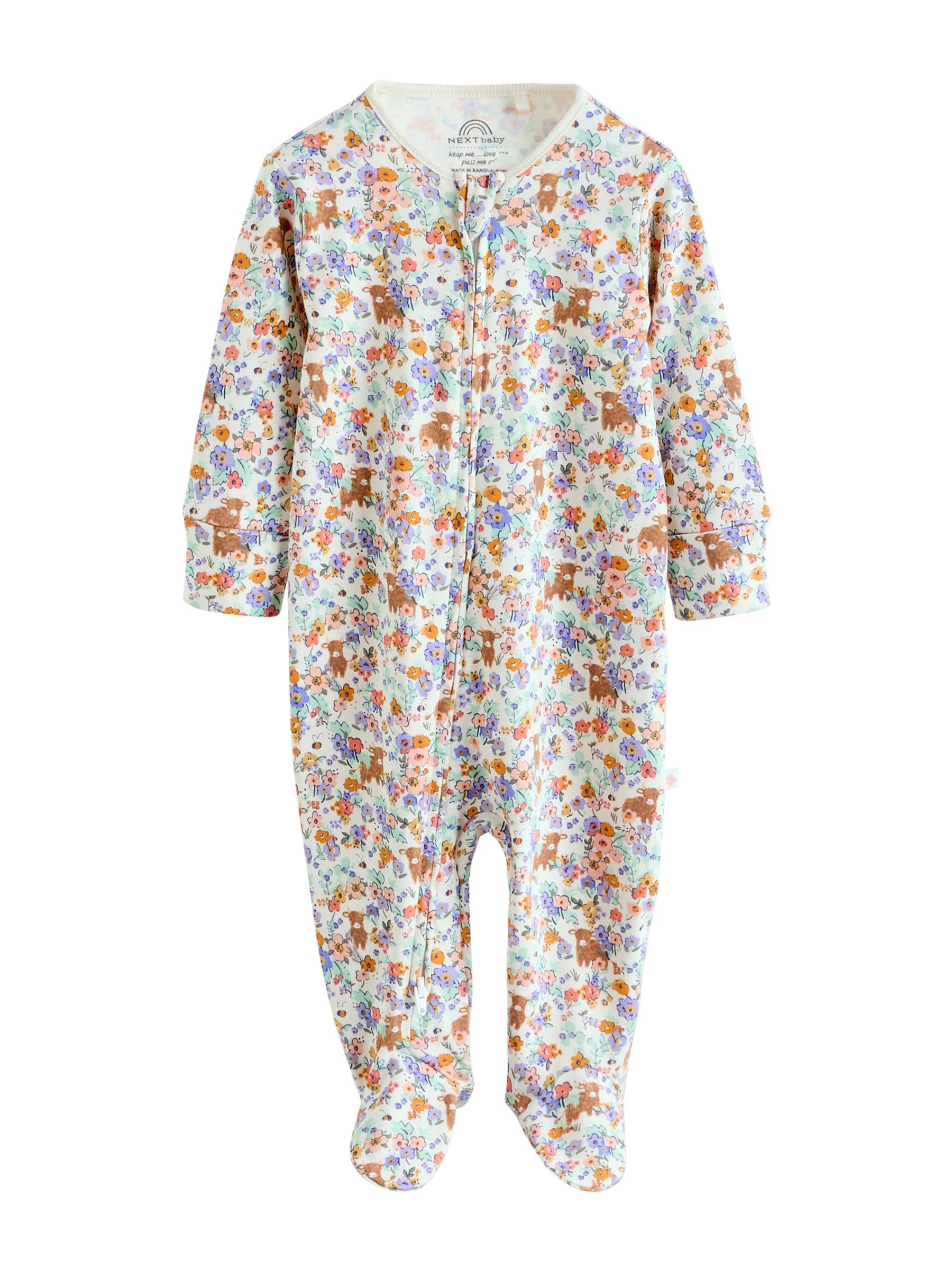 NEXT Bébé Fille Dors-Bien à Zip Double Sens bébé, Lot de 3