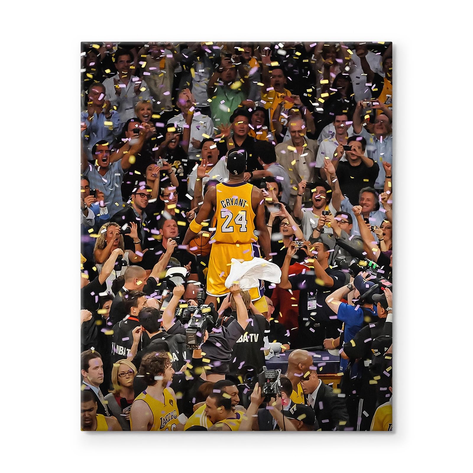 Kobe Bryant Canvas Wall Art Decor - 16X20 inch Lakers Championship