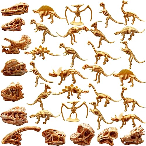 35 piezas de dinosaurio fósil esqueleto dinosaurio esqueleto juguetes dinosaurio arena excavar decoración de fiesta