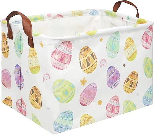 Miniatura 73 de FXOLCSHE - Cesta rectangular de animales, cesta de almacenamiento impermeable para recámara, cesta de guardería, cesta de almacenamiento para