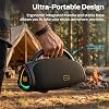 Monster Prism Pro Parlante Bluetooth Portátil de 60W TWS RGB para Exteriores | Parlante inalámbrico portátil con Bluetooth 6.0, batería de 24H, entrada USB/TF/AUX, resistente al agua IPX para playa, campamento, viajes 3