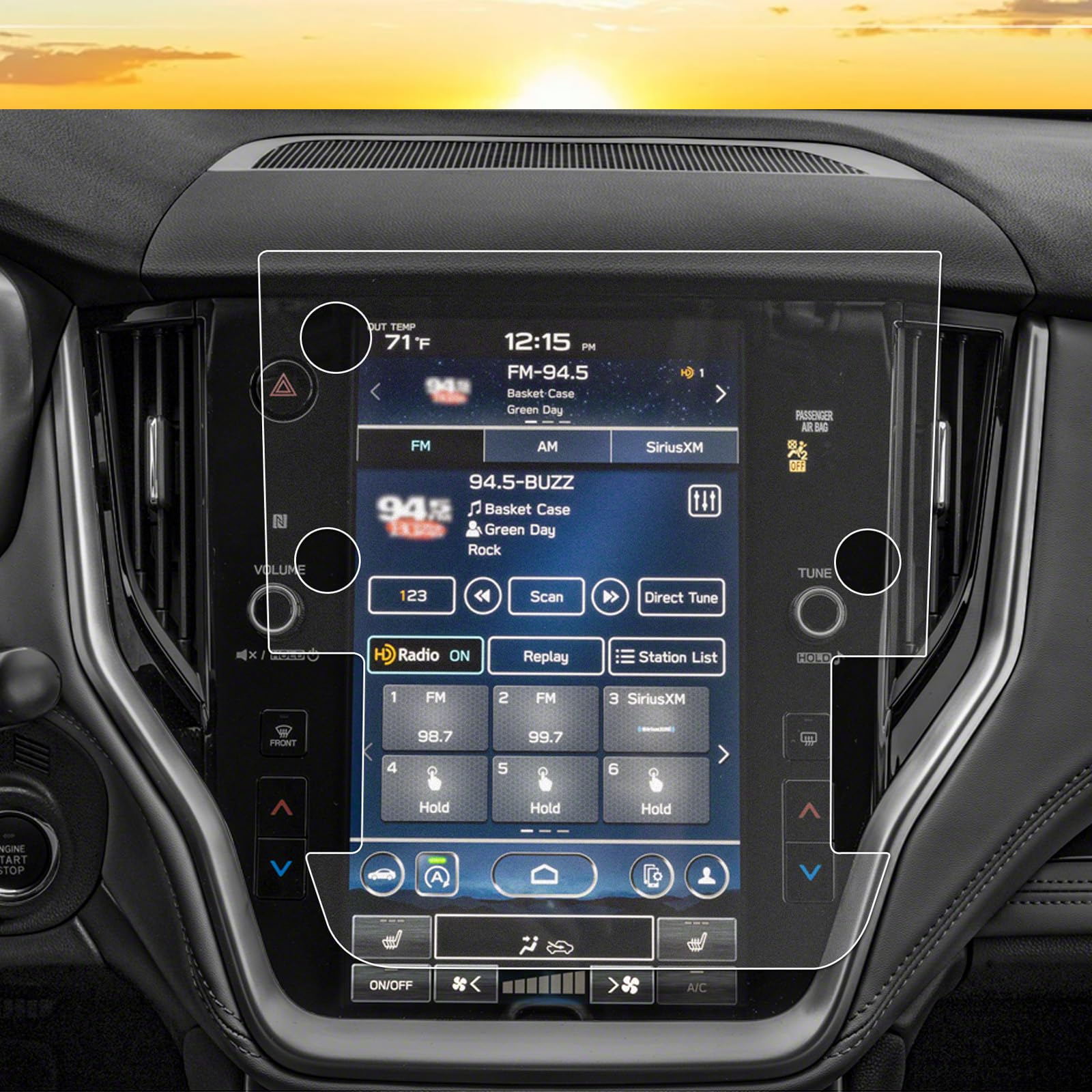 2025 Subaru Legacy Screen Protector Anti Glare Matte for 2020-2025 Subaru Legacy (Premium, Sport, Limited, Limited XT, Touring XT) 11.6" Infotainment