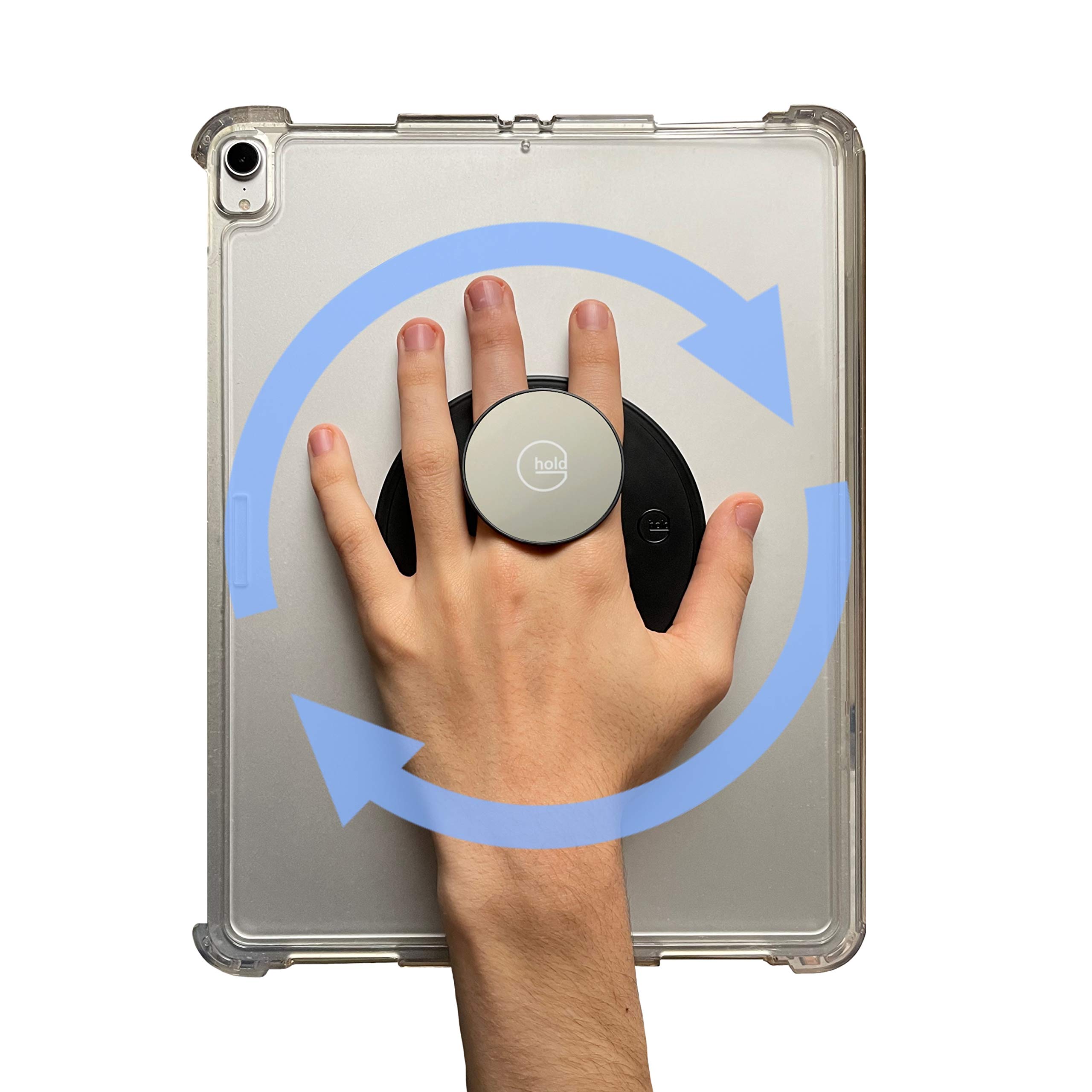 G-Hold® - Soporte ergonómico para tablet funciona con cualquier tableta, tableta, e-Reader, iPad - universal, ergonómico, giratorio, plegable y ajustable (Champagne Gold)