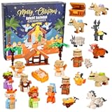 2025 Nativity Advent Calendar – 24 Days Christmas Building Blocks for Kids, Holiday Countdown Toy Set with Scene Figures, Creative Educational Gift for Boys and Girls Ages 6+