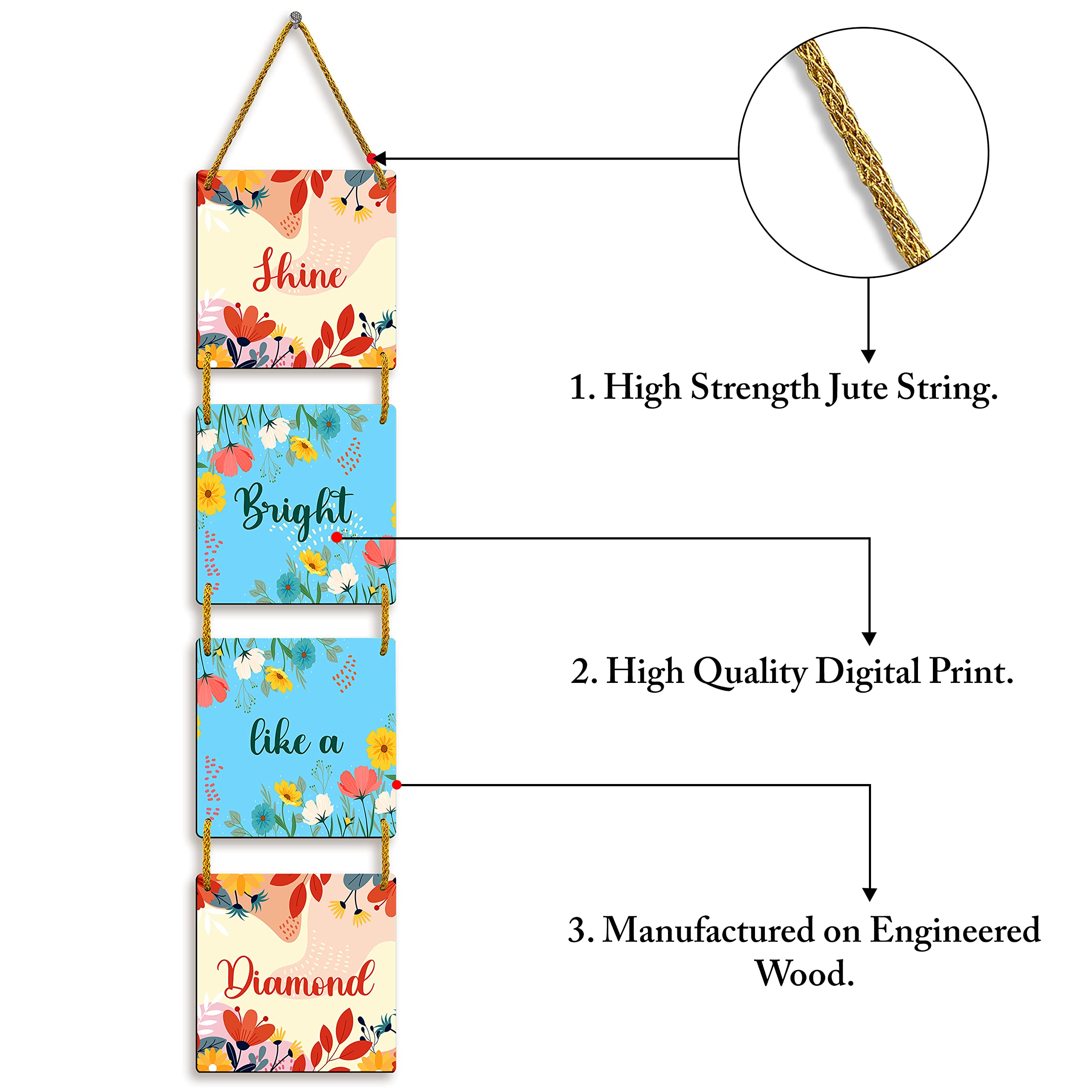 Sehaz Artworks Wall Hangings Home Decor Items Stylish Living Room | Decorative Items for Home | Home Decoration Items | Wall Decor/Room Decor Items for Living Room/Bedroom - 4-0011