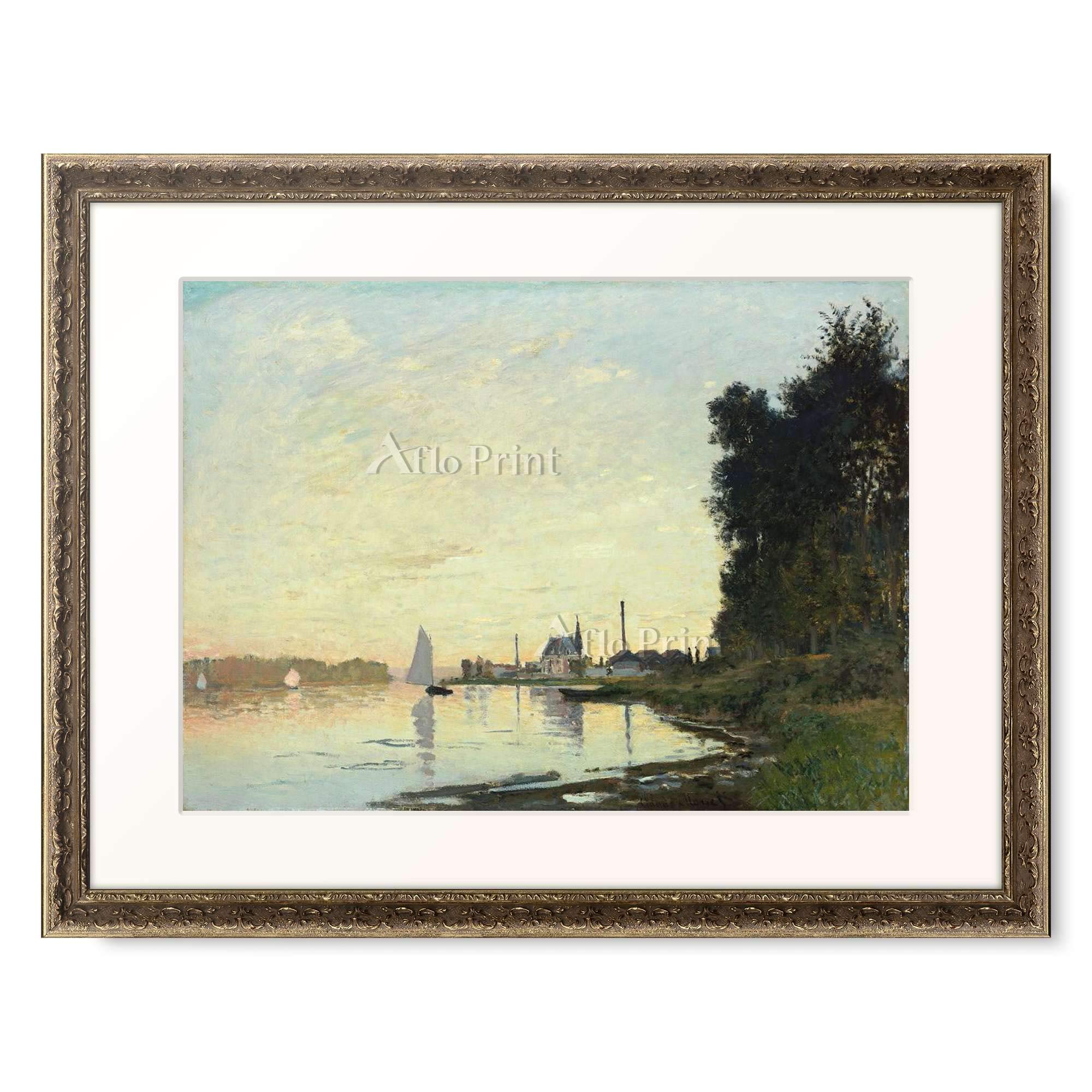 Amazon｜クロード・モネ Claude Monet 「Argenteuil, Late Afternoon