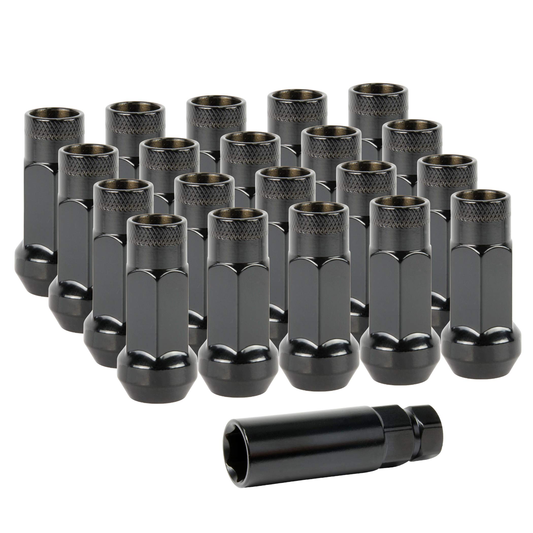 Lug Nuts Radmuttern Stahl M12x1,5 | Schwarz